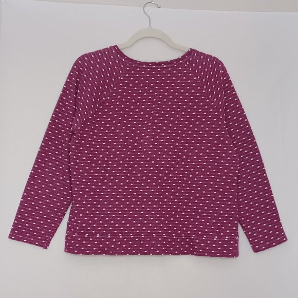Women's Liz Claiborne Petite Size PXL Poka Dot Sweater - Picture 2 of 7